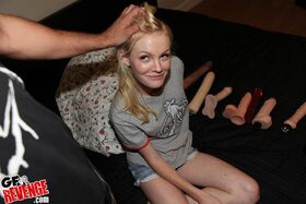 Cute blonde teen with tiny tits is into hardcore ass fucking