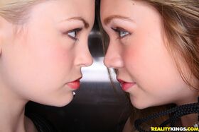 Leather boots and lingerie make teen Eufrat Mai & Sammie Rhodes so hot