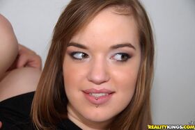 Lusty teen beauty Ali Moorhead fucking and getting a thick facial