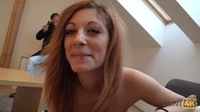 Sweet European GF has raw steamy sex with another man while her BF watches