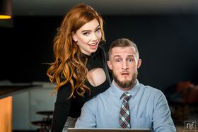 Hot redhead Nala Brooks seduces her prospective employer
