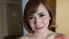 20 year old girlie girl Thai ladyboy sucks and fucks cock