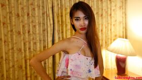 24 year old skinny Thai gets fucked and sucks tourists cock