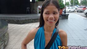 Pretty Filipina teen Anabel stands totally naked before BB fucking a Farang