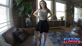 Cute amateur teen Karlie Brooks sucks dick & gets plowed in hot POV action