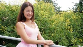 Sweet young Russian teen Roxy Dee masturbates solo with fingers & vibrator