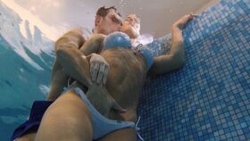 Sexy Czech milf with big boobs Athina fingered underwater & banged by the pool