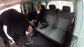 Mature blonde VIP gets a hardcore welcome from the liaison in the limo