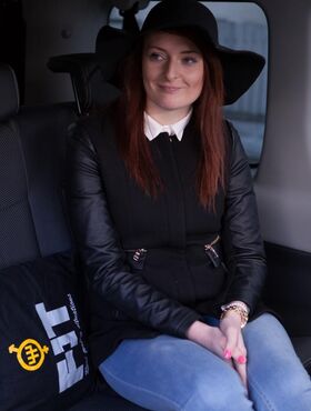 Busty redhead Isabella Lui from Czech is pussyfucked in the car