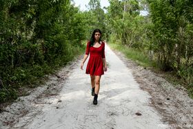 Latina teen Gina Valentina is out for stroll when she is taken as a sex slave