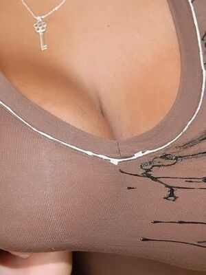 Big Naturals - Latin girl with massive boobs Selena Star pleasuring a long shaft