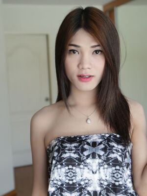 Hello LadyBoy - 20yo Thai ladyboy gets naked and gets her tight ass fucked by white cock