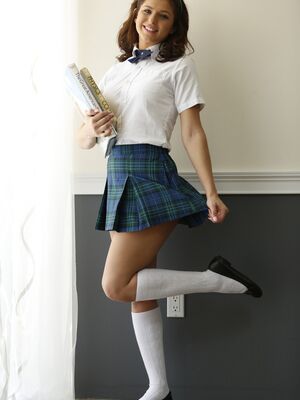New Sensations - Busty schoolgirl Leah Gotti throats a huge dick & takes it in her hot pussy