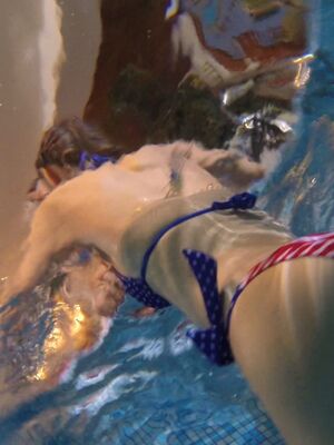 Relaxxxed - Erotic young swimmer Anina Silk in patriotic bikini gets boned by the pool